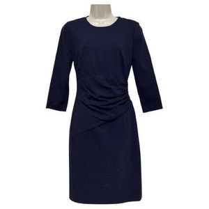 Diane Von Furstenberg DvF Glennie Dress Prune Navy